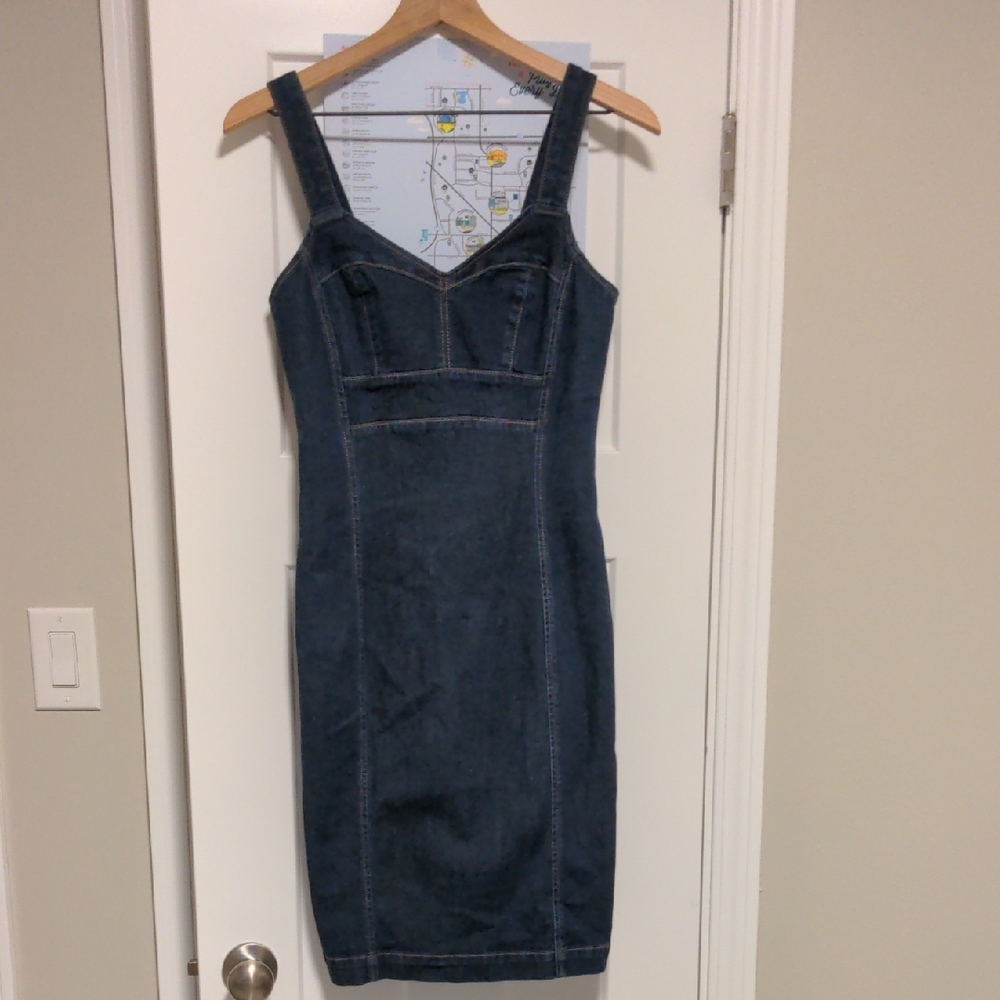 White House Black Market Denim Dress